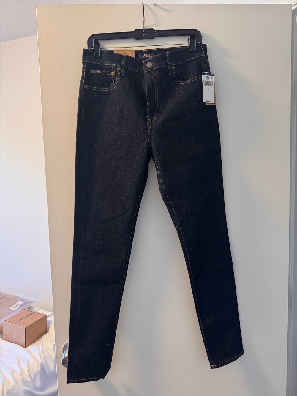 Polo Ralph Lauren, The High-Rise Skinny Jeans, Classic Dark Denim. NWT
